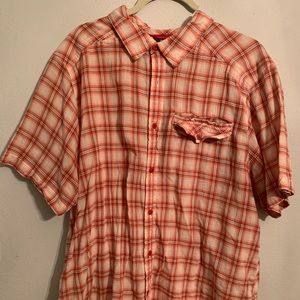 North Face mens linen button down XL